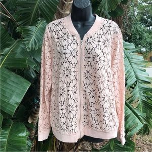 Torrid lace bomber jacket